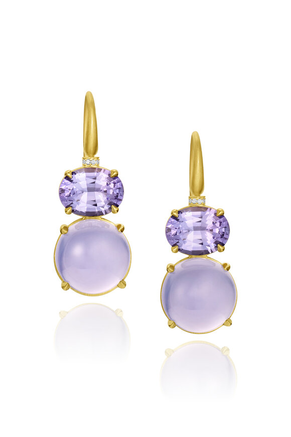 Leigh Maxwell 18k Yellow Gold Double Bijou Earring - view 1