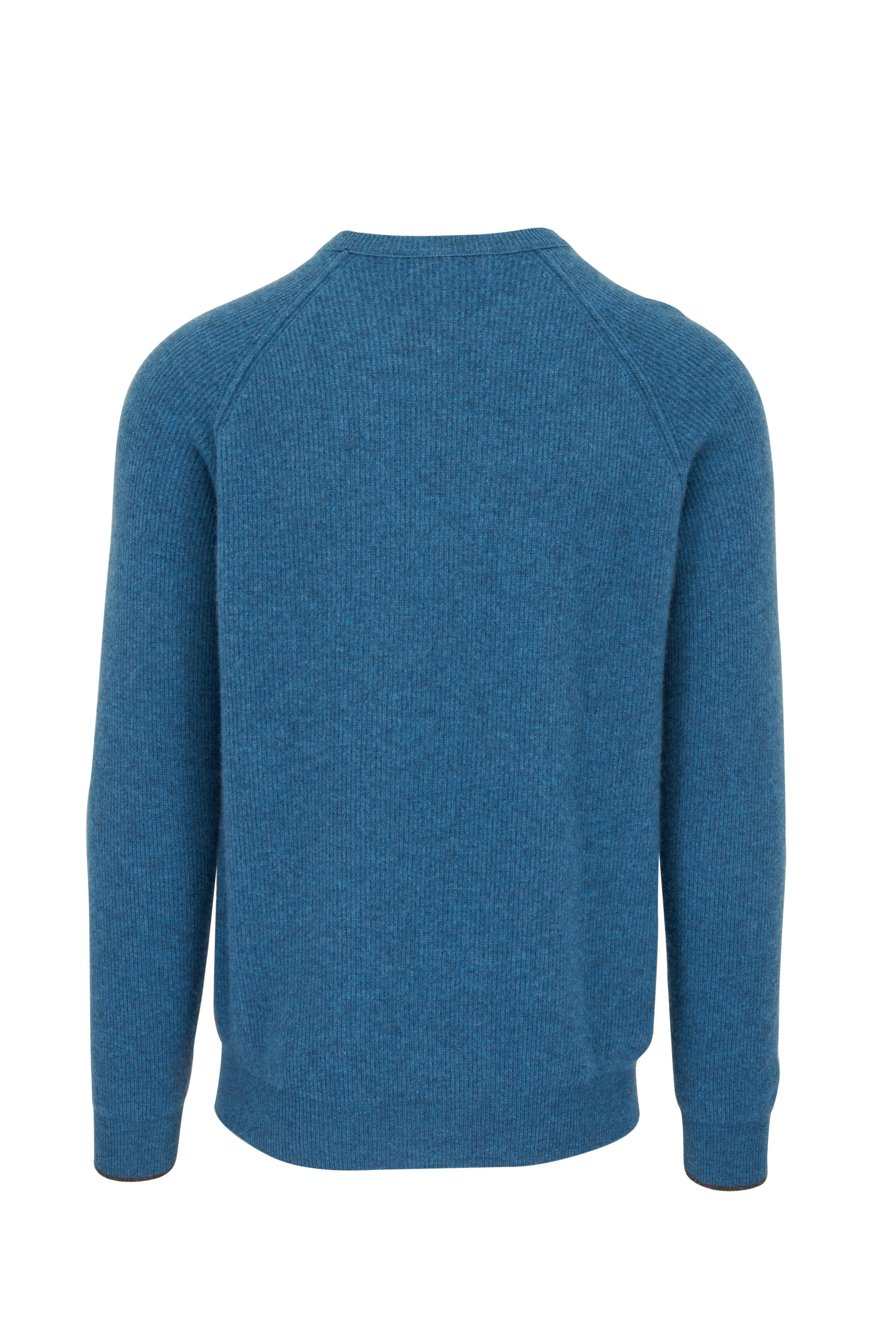 Kinross - Oceanic Ribbed Cashmere Crewneck Pullover