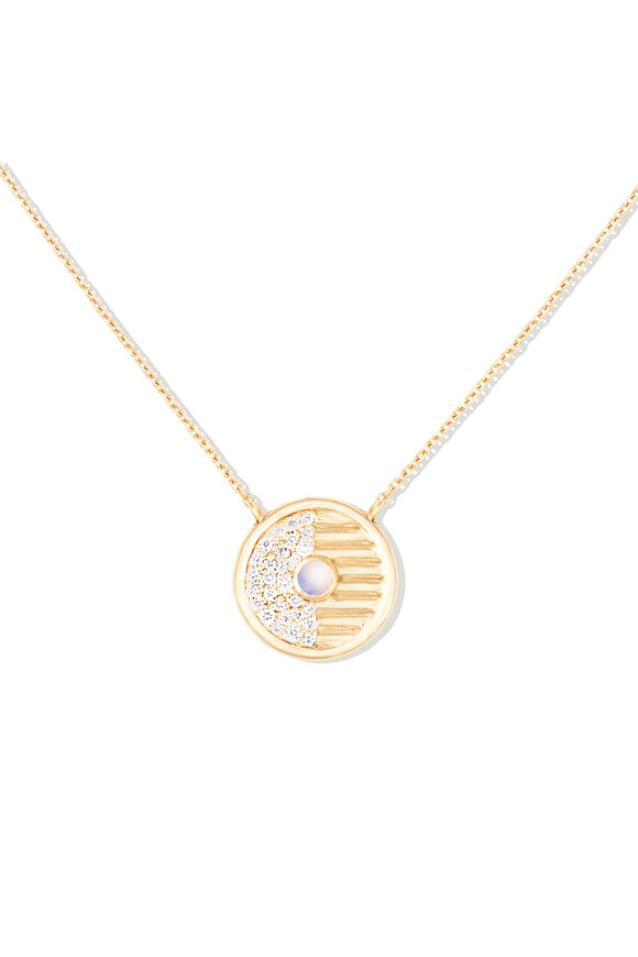 Campbell + Charlotte Found Small Disk Pendant Necklace