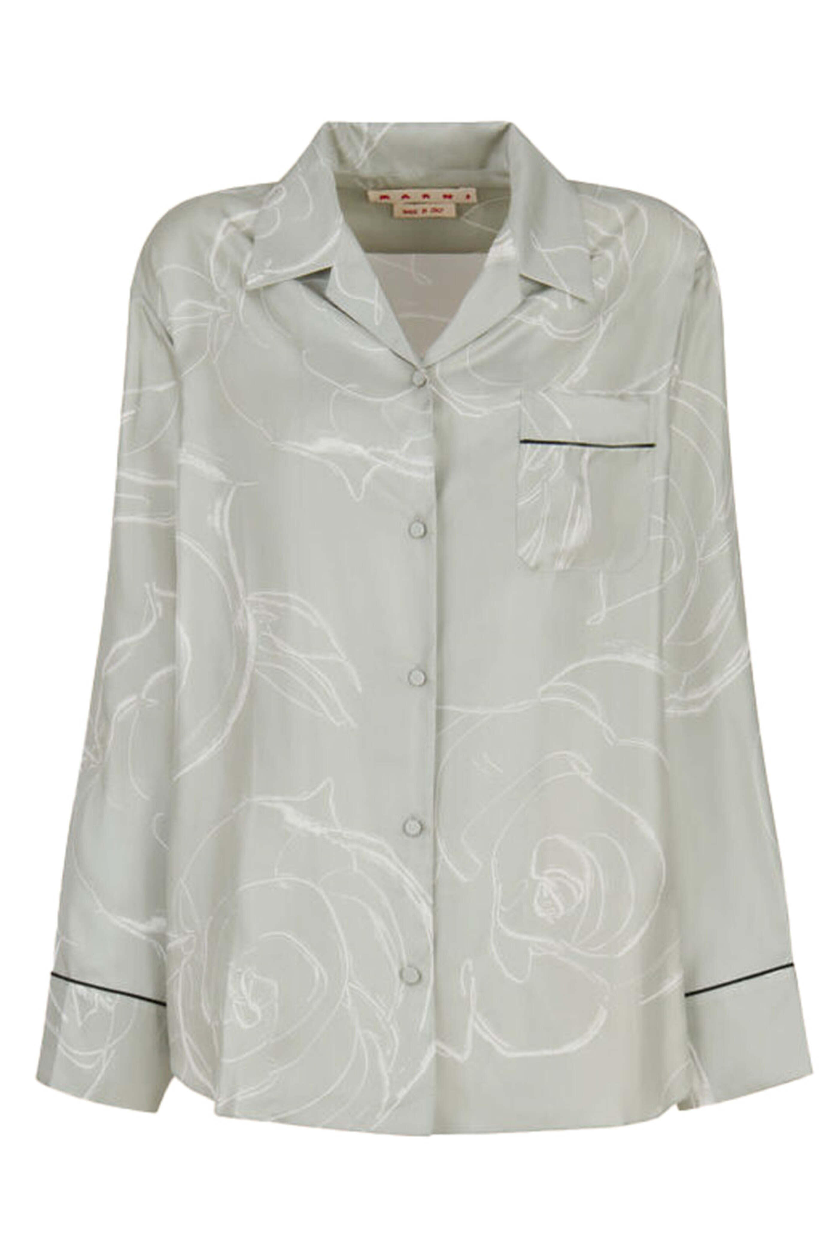 Marni - Pale Jade Aurora Print Button Up Shirt