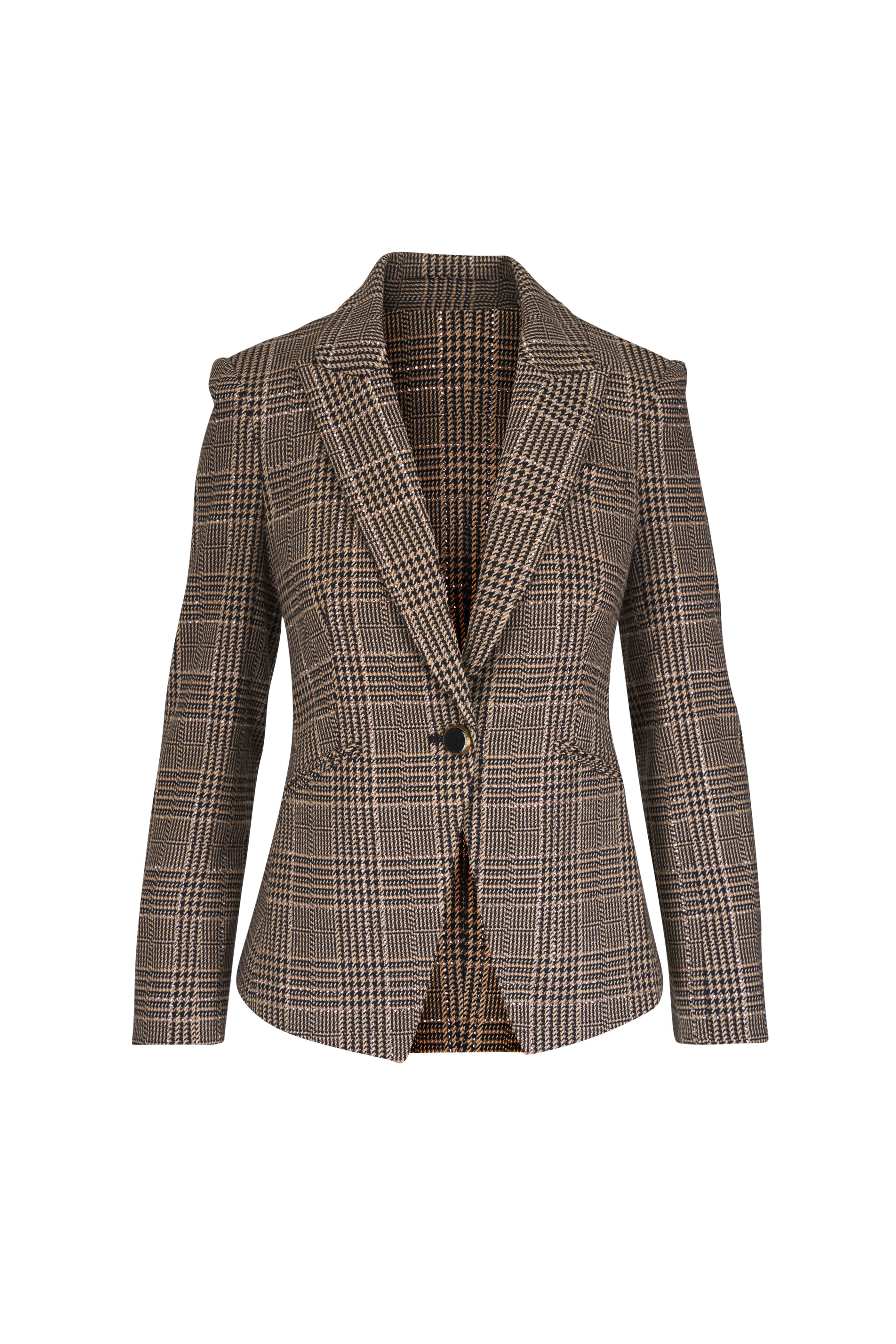 Veronica Beard - Kendryn Plaid Crystal Embellished Dickey Jacket