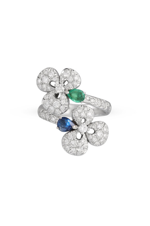 Miseno 18k White Gold Diamond Ring