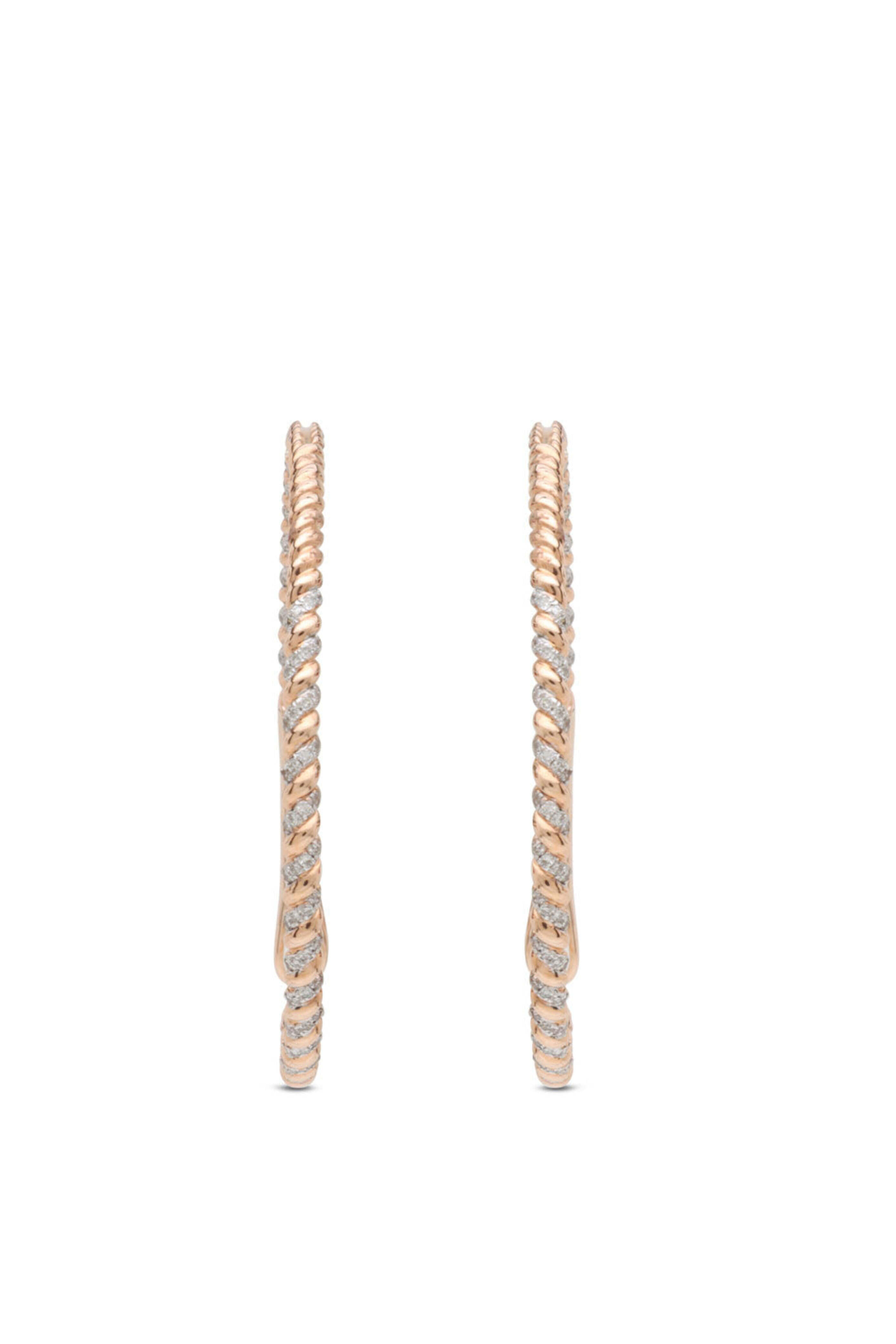 Kai Linz - Diamond Twist Hoop Earrings