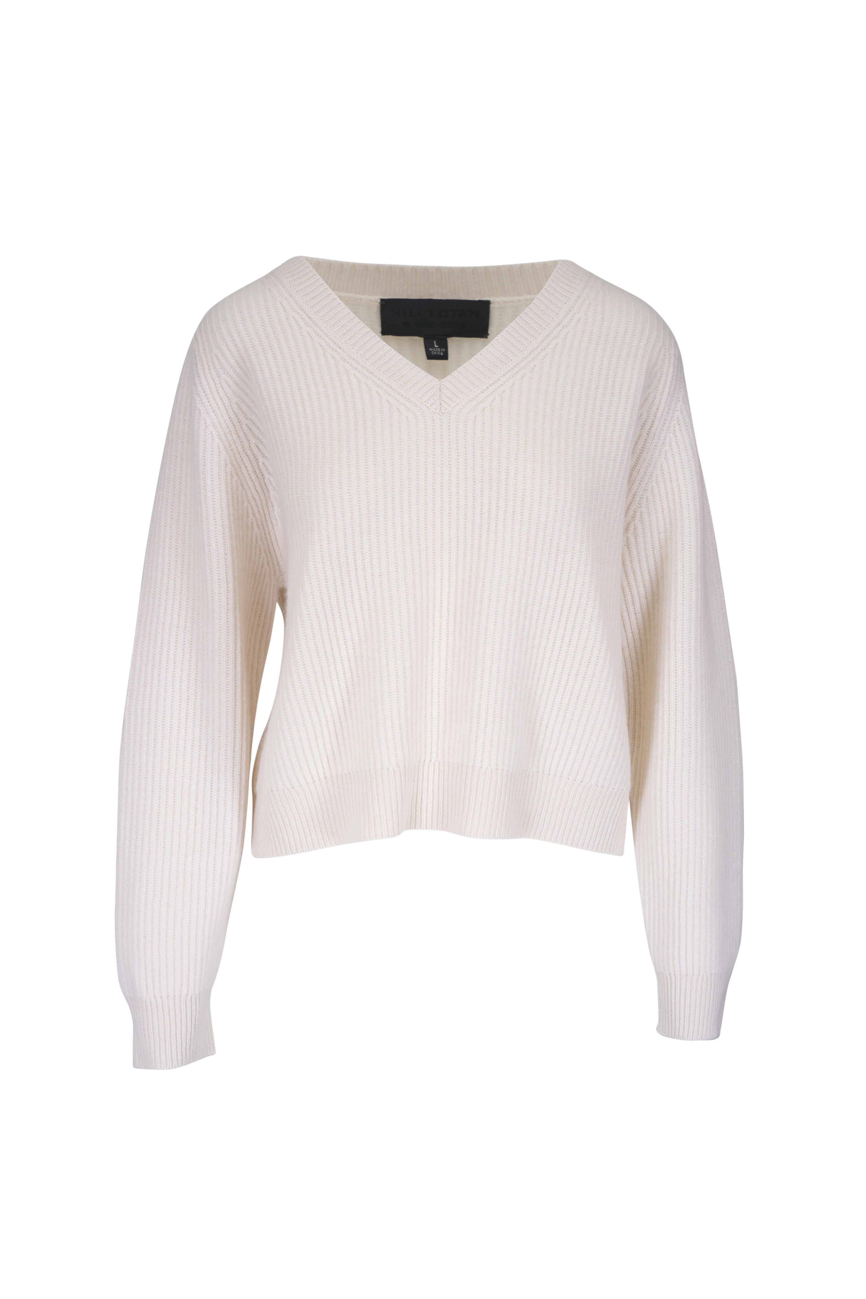 Nili Lotan - Korina Ivory Cashmere Sweater