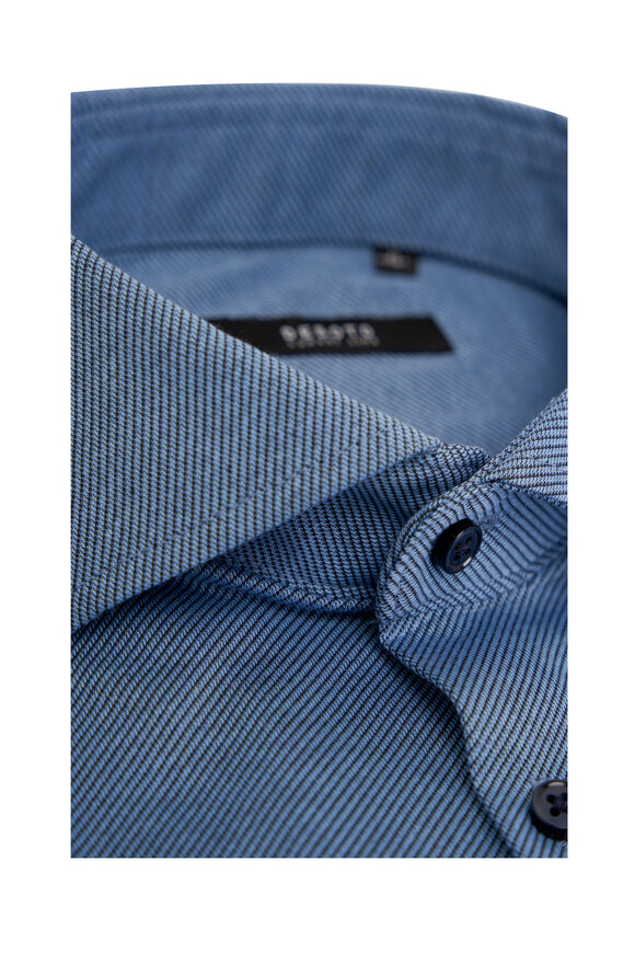 Desoto - Solid Slate Luxury Cotton Shirt