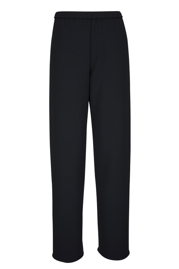 Peter Cohen Pipe Black Double-Face Wool Pant