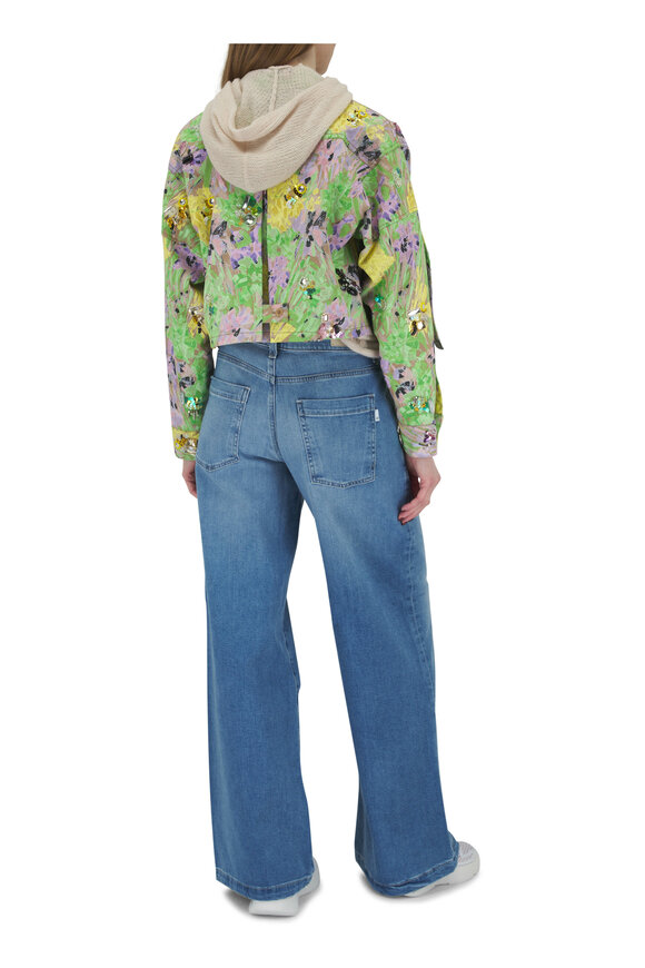 3.1 Phillip Lim - Flowerworks Printed Twill Cropped Jacket 