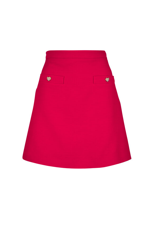 Michael Kors Collection - Pink Embellished Pencil Skirt