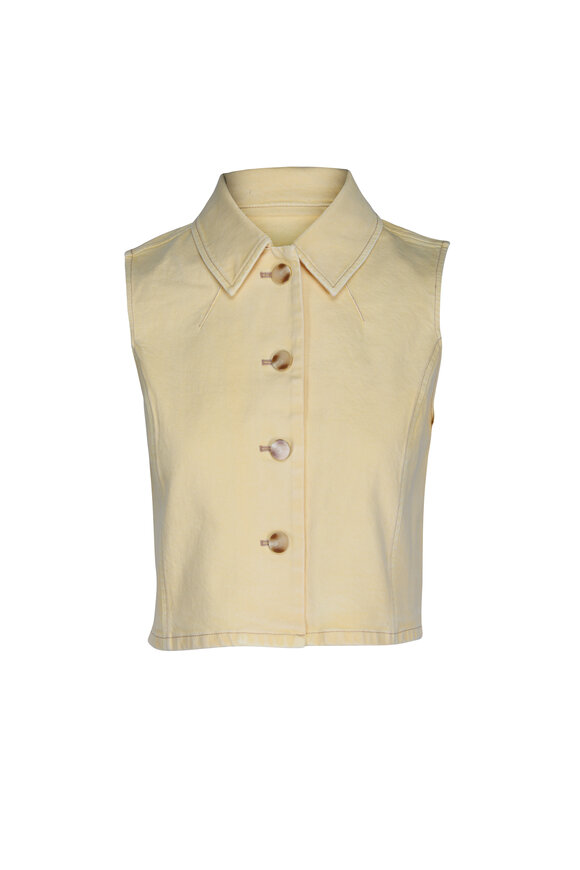 Tanya Taylor Parton Butter Denim Tank