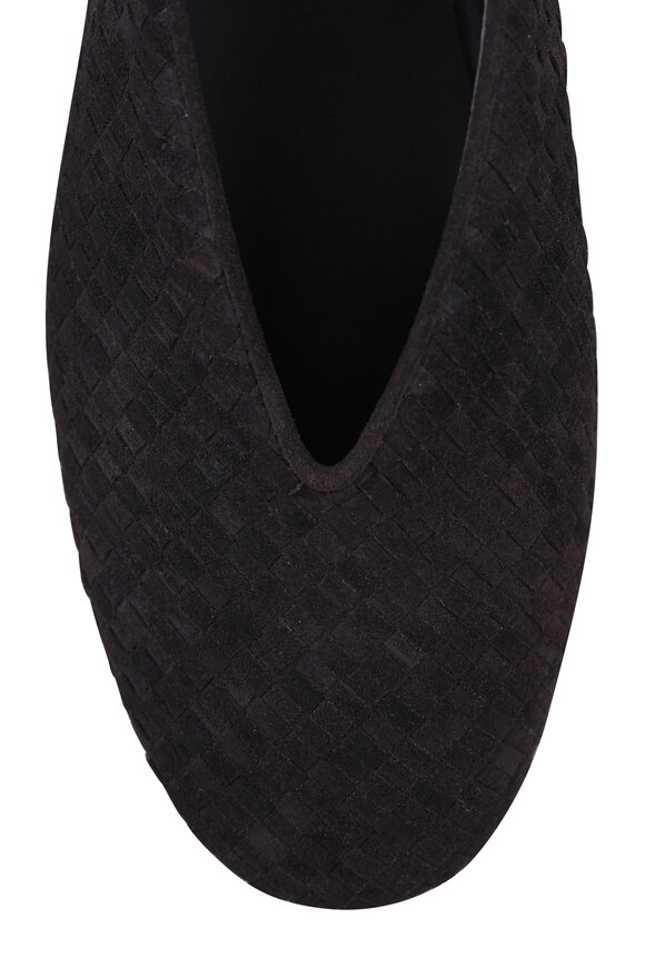 Bottega Veneta Rosa Espresso Suede Ballerina Flat - view 8
