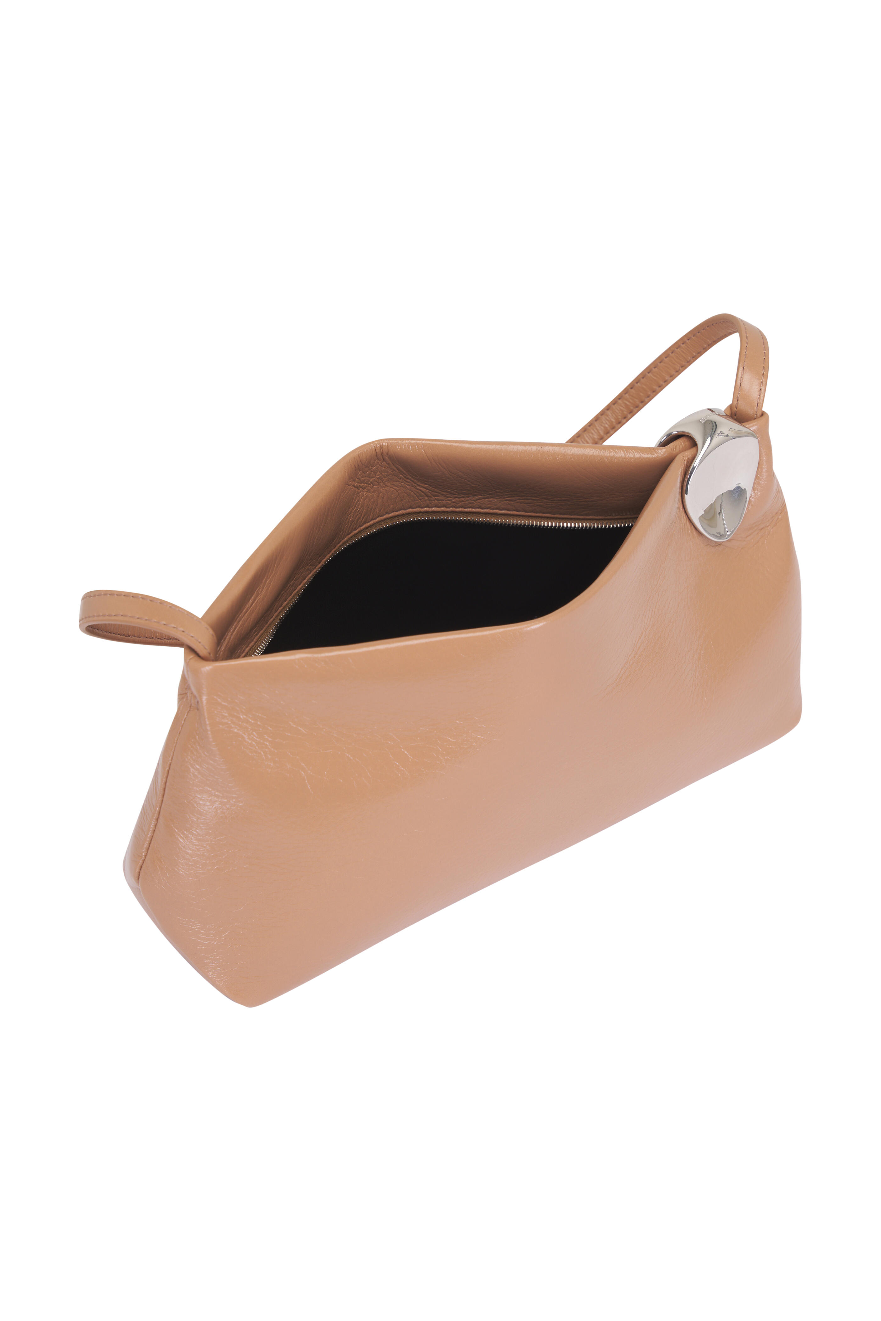 バッグ jil sander leather shoulder bag  archive Jil Sander // Black Leather Gold Buckle Shoulder Bag – VSP
