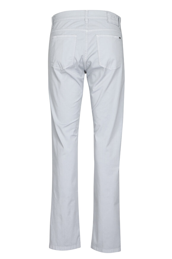 Cesare Attolini Gray Cotton Stretch Five Pocket Pant - view 2