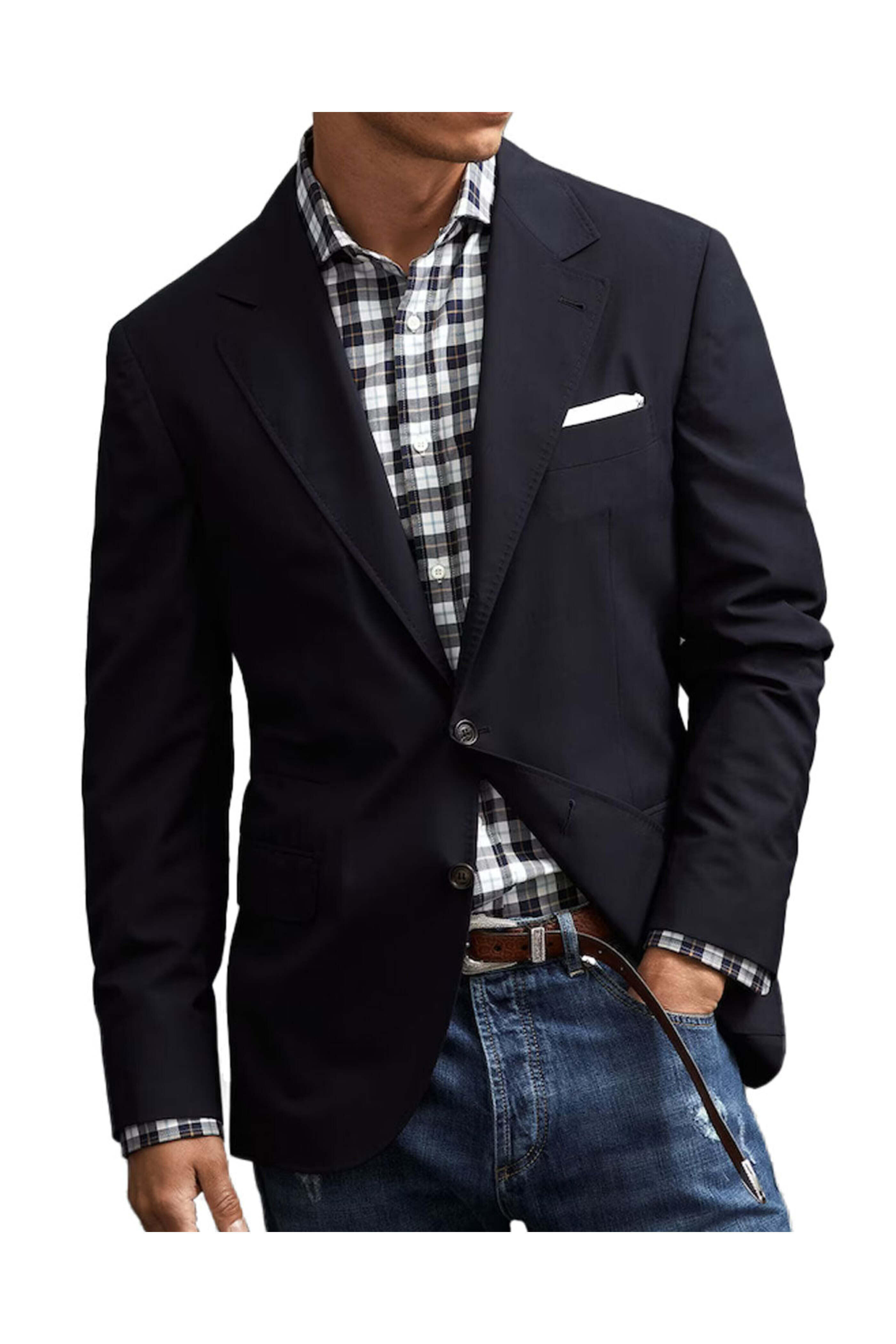 Brunello Cucinelli - Navy Deconstructed Travel Jacket