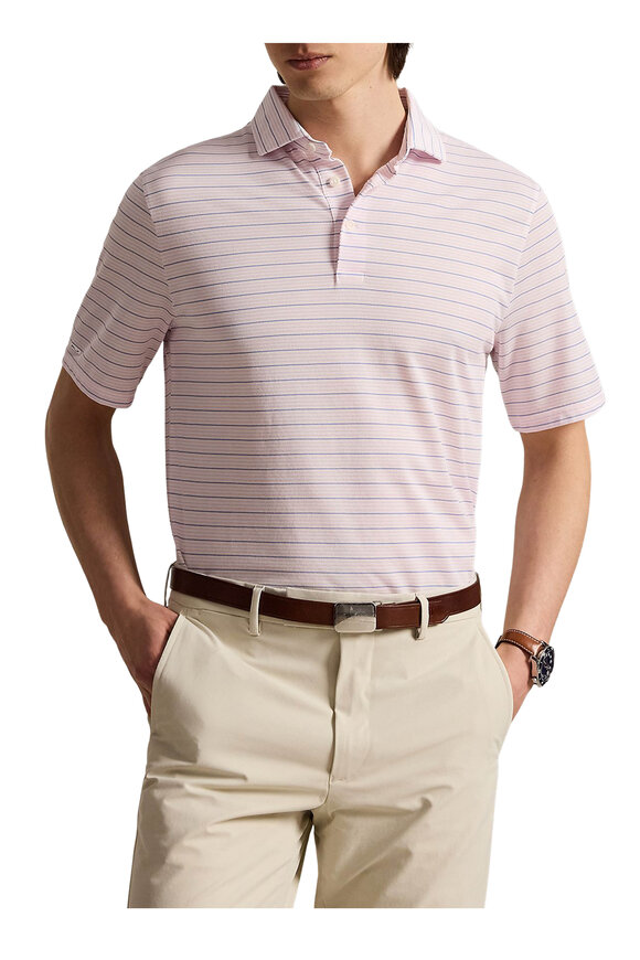 RLX Ralph Lauren Pink Yarn Dyed Stripe Polo - view 2