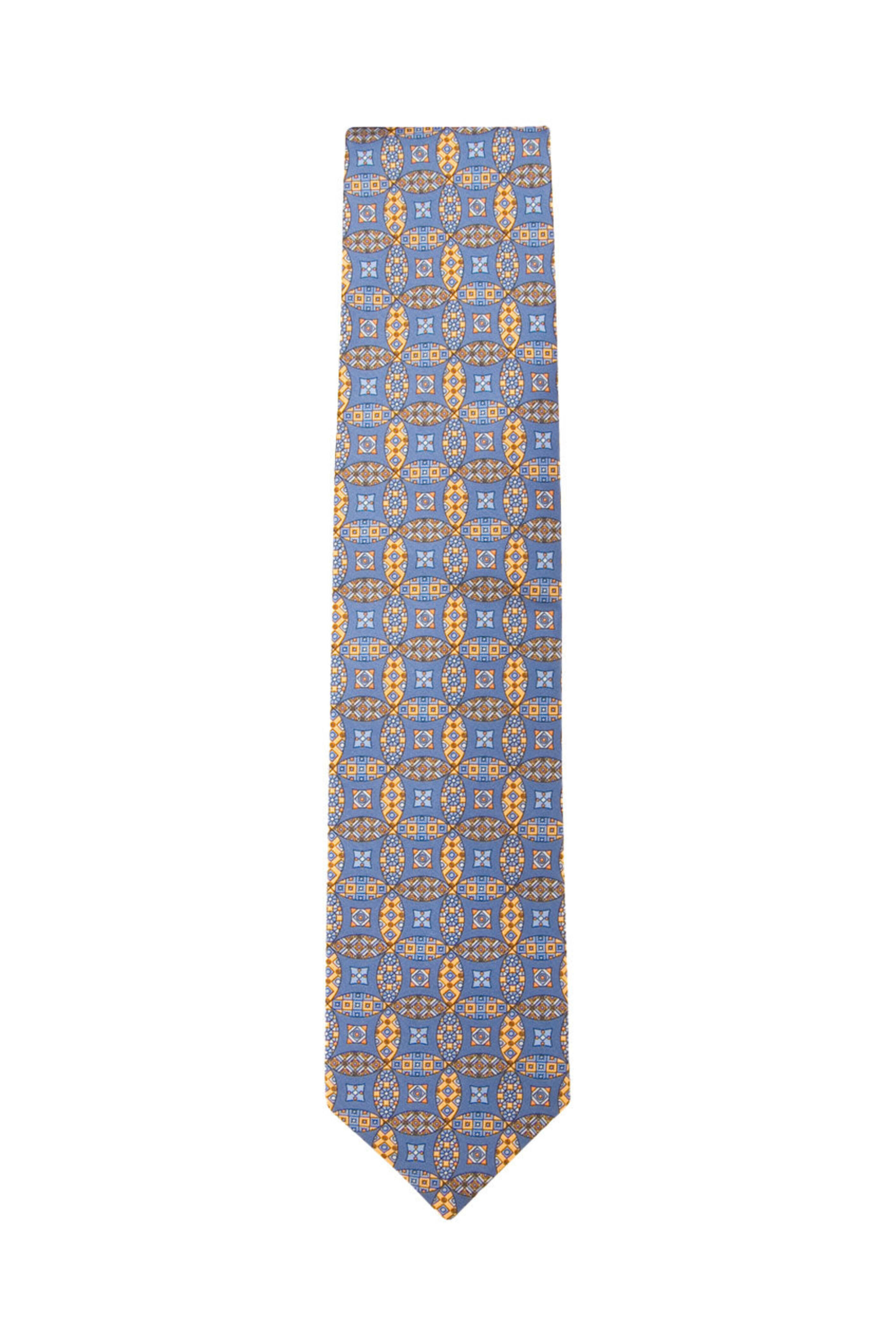 Dolce Punta - Blue and Yellow Medallion Tie