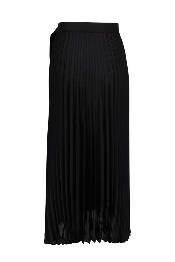 Brunello Cucinelli - Black Pleated Belted Skirt