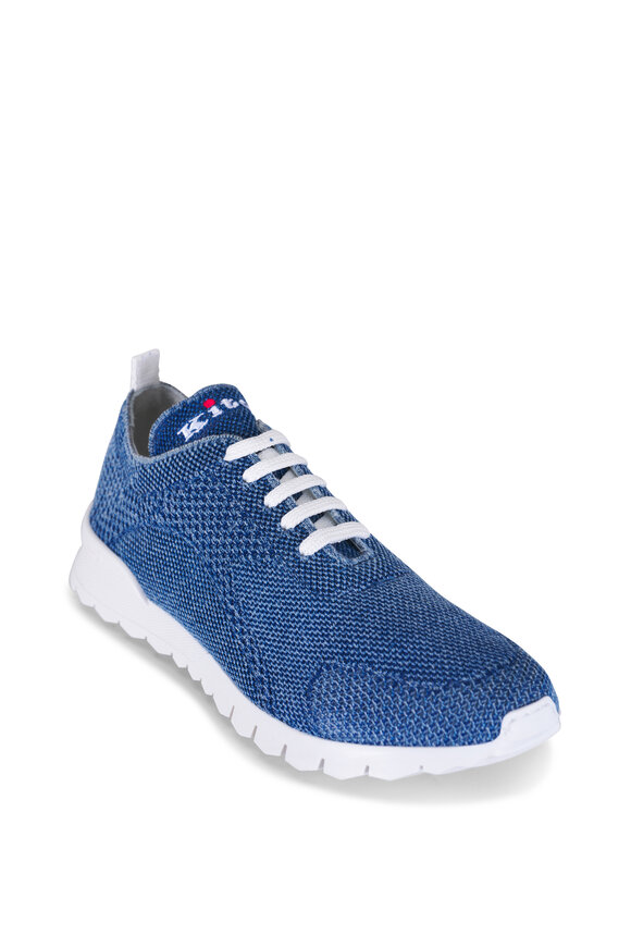 Kiton Blue Knit Sneaker