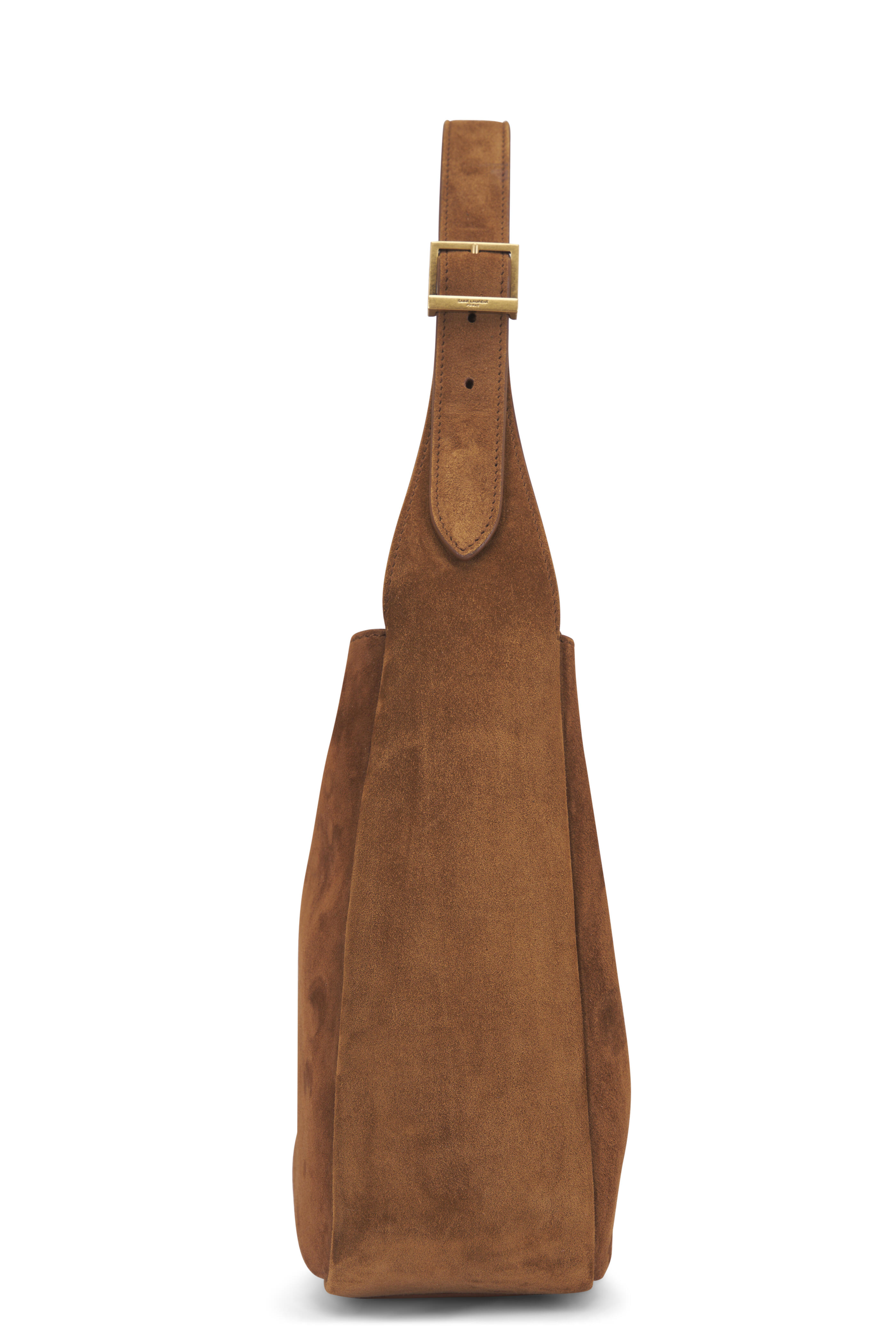ショルダーバッグ・ポシェット SAINT LAURENT SMALL LE 5 A 7 SHOULDER BAG IN CARAMEL COLOR Saint Laurent - Small Le 5 a 7 Supple Caramel Suede Shoulder Bag