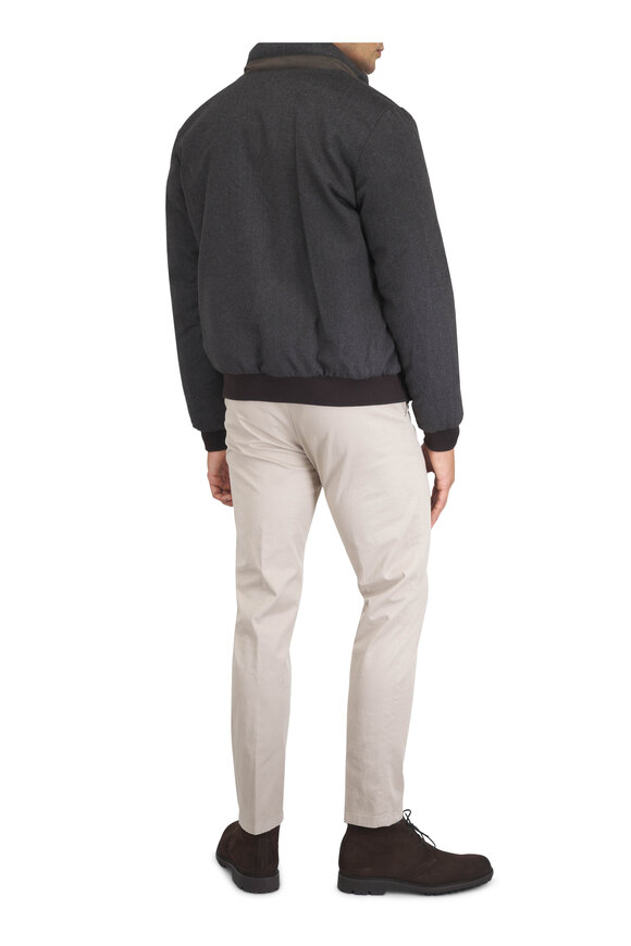 Moorer Charcoal Bomber Jacket - view 4