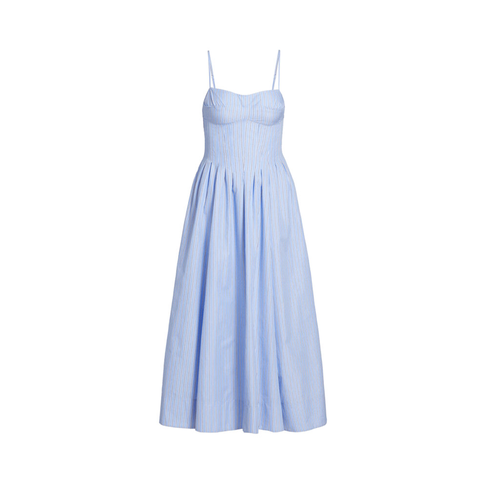 Simkhai - Harbor Blue Stripe Kittiya Dress | Mitchell Stores