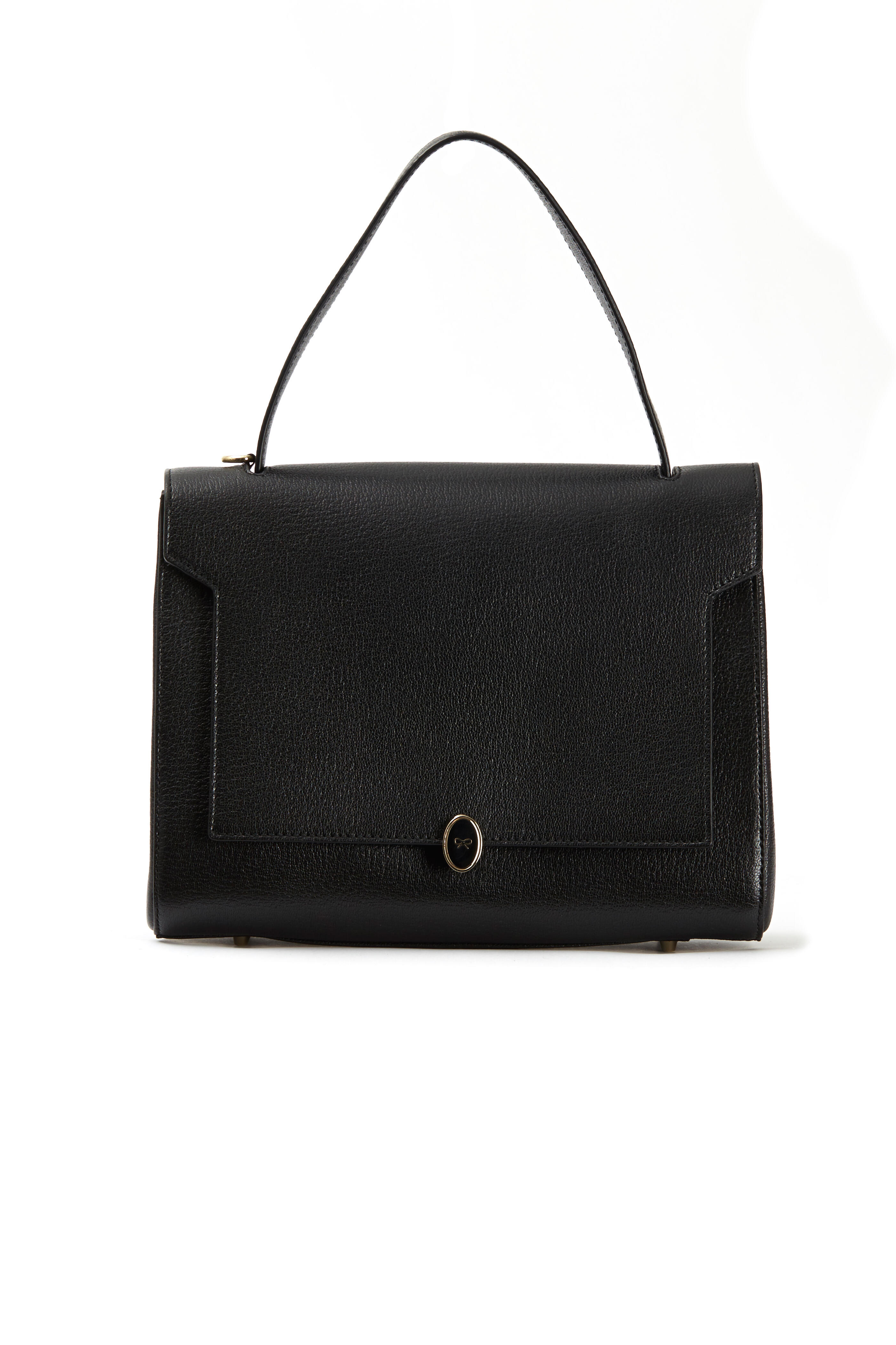 Anya Hindmarch - Bathurs Black & Blue Leather Small Satchel