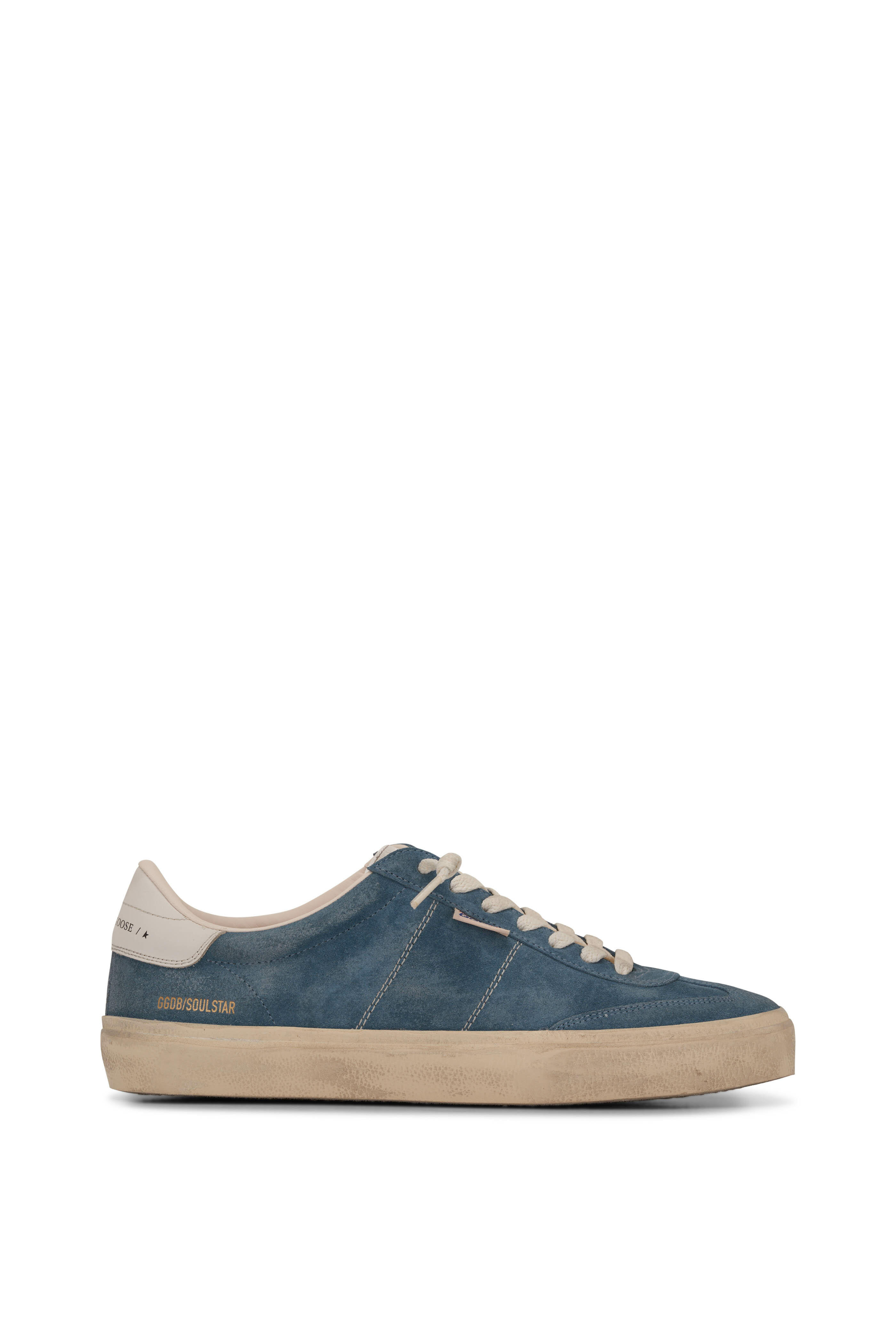 Golden Goose - Soul Star Blue Suede Low-Top Sneaker