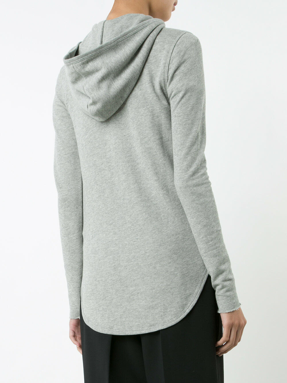 A T M - French Terry Grey Zip Front Hoodie