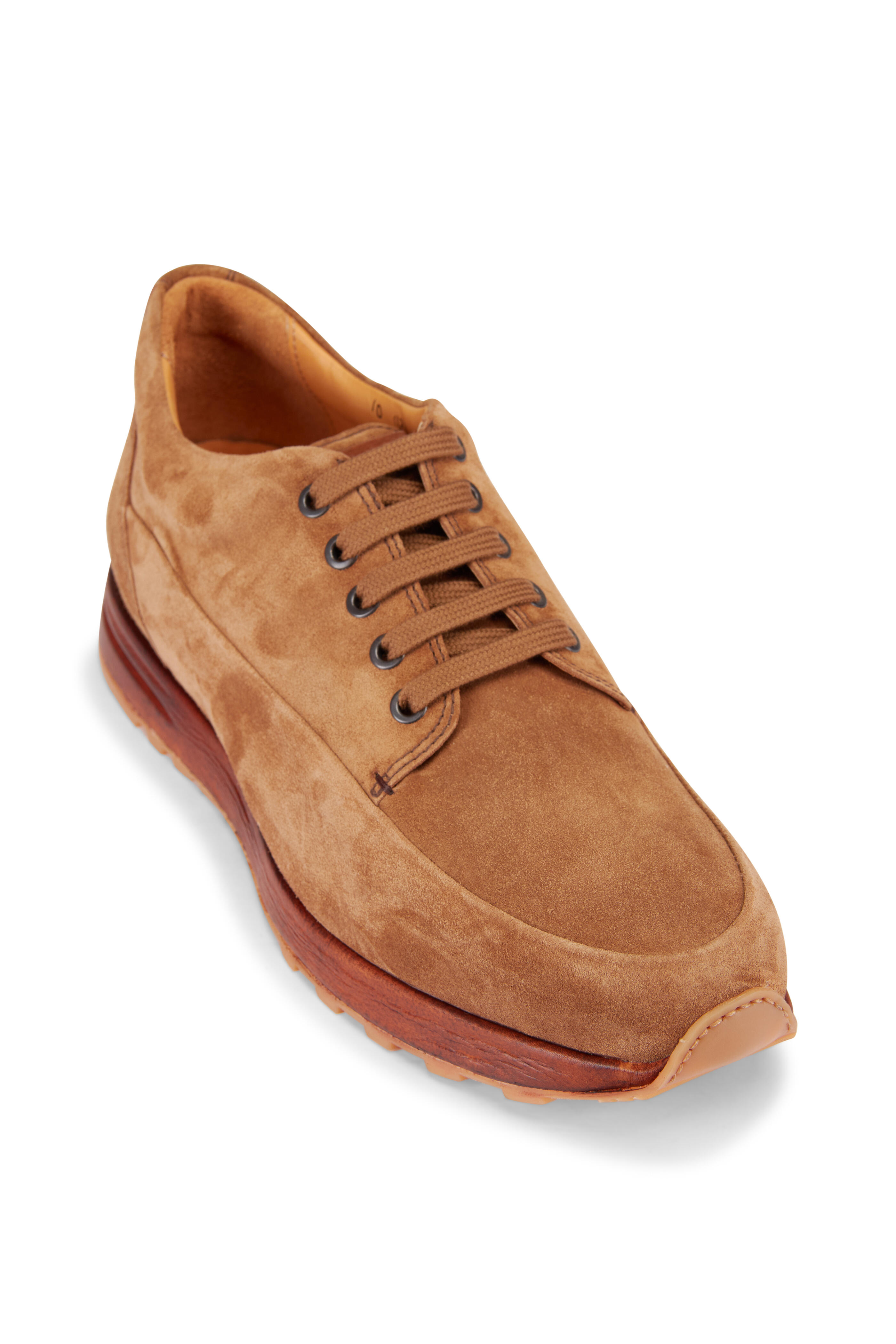 Bontoni - Idolo Light Brown Welt Suede Sneaker - view 1