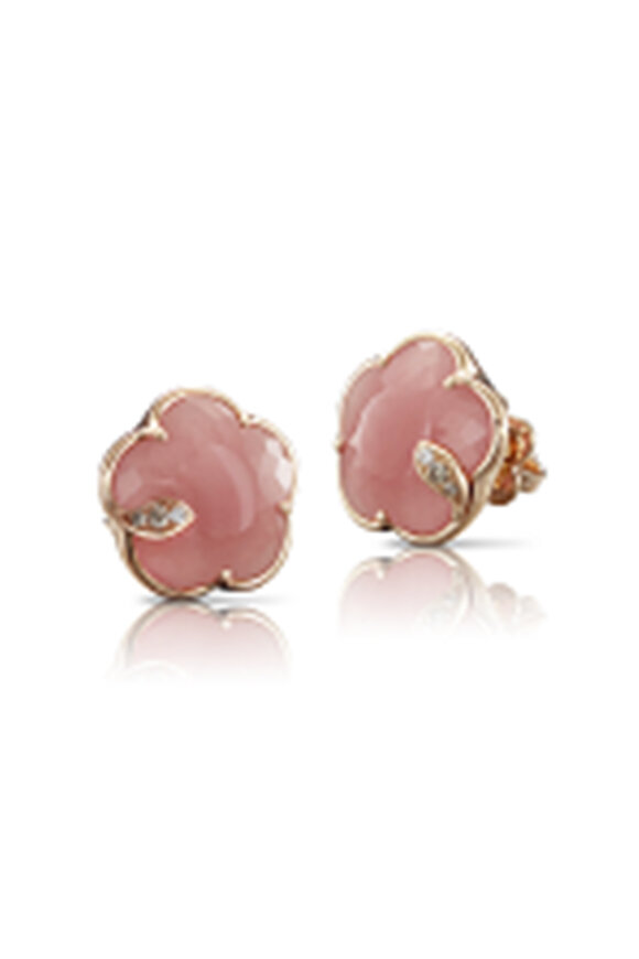 Pasquale Bruni Petit Joli Diamond & Pink Chalcedony Earrings