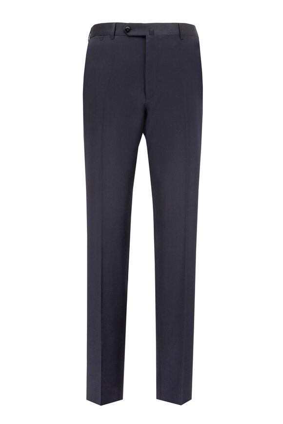 Zegna - Black High Performance Wool Dress Pant