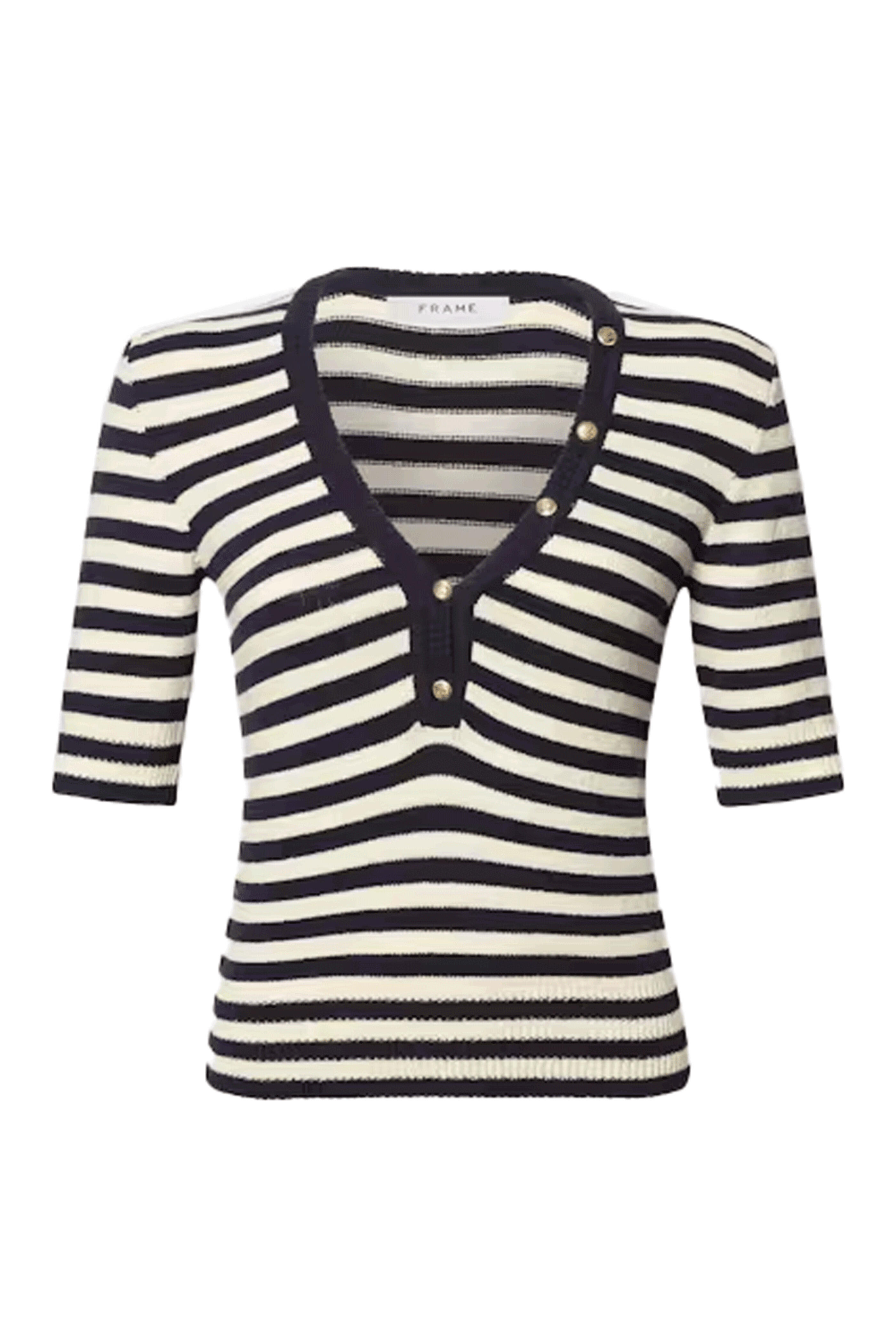 Frame - Femme Mariner Sweater in Navy Multicolor