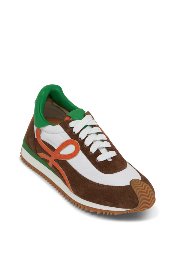 Loewe - Flow Runner Shitake & Green Sneaker