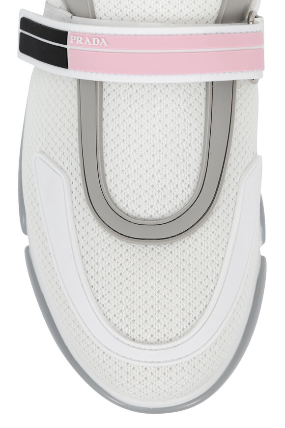 Prada - White Mesh Cloud Bottom Sneaker