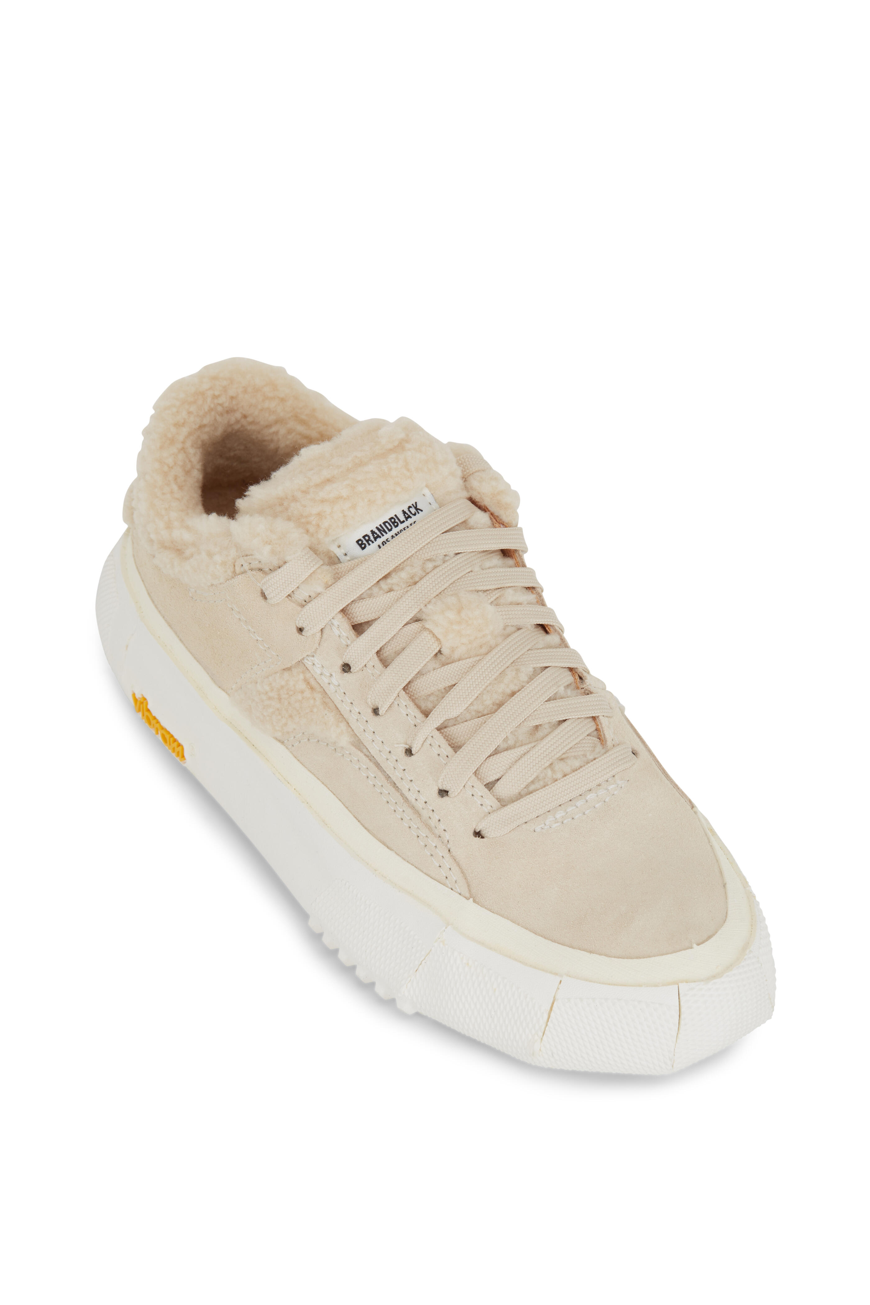 Brandblack - Natural Suede and Faux Shearling Lined Sneakers
