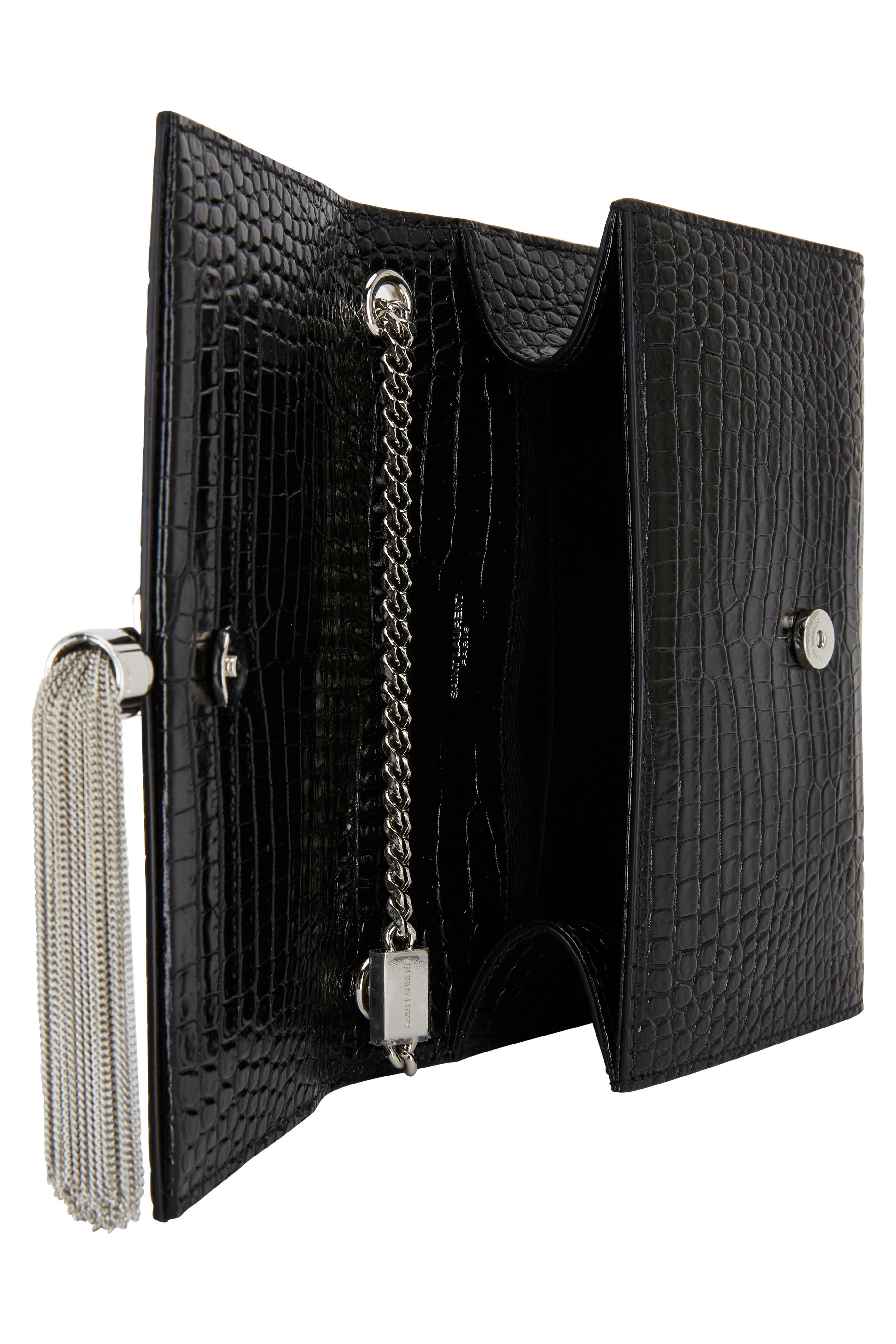 Saint Laurent★ロゴトートバッグ SUNSET MEDIUM IN CROCODILE-EMBOSSED LEATHER | Saint Laurent