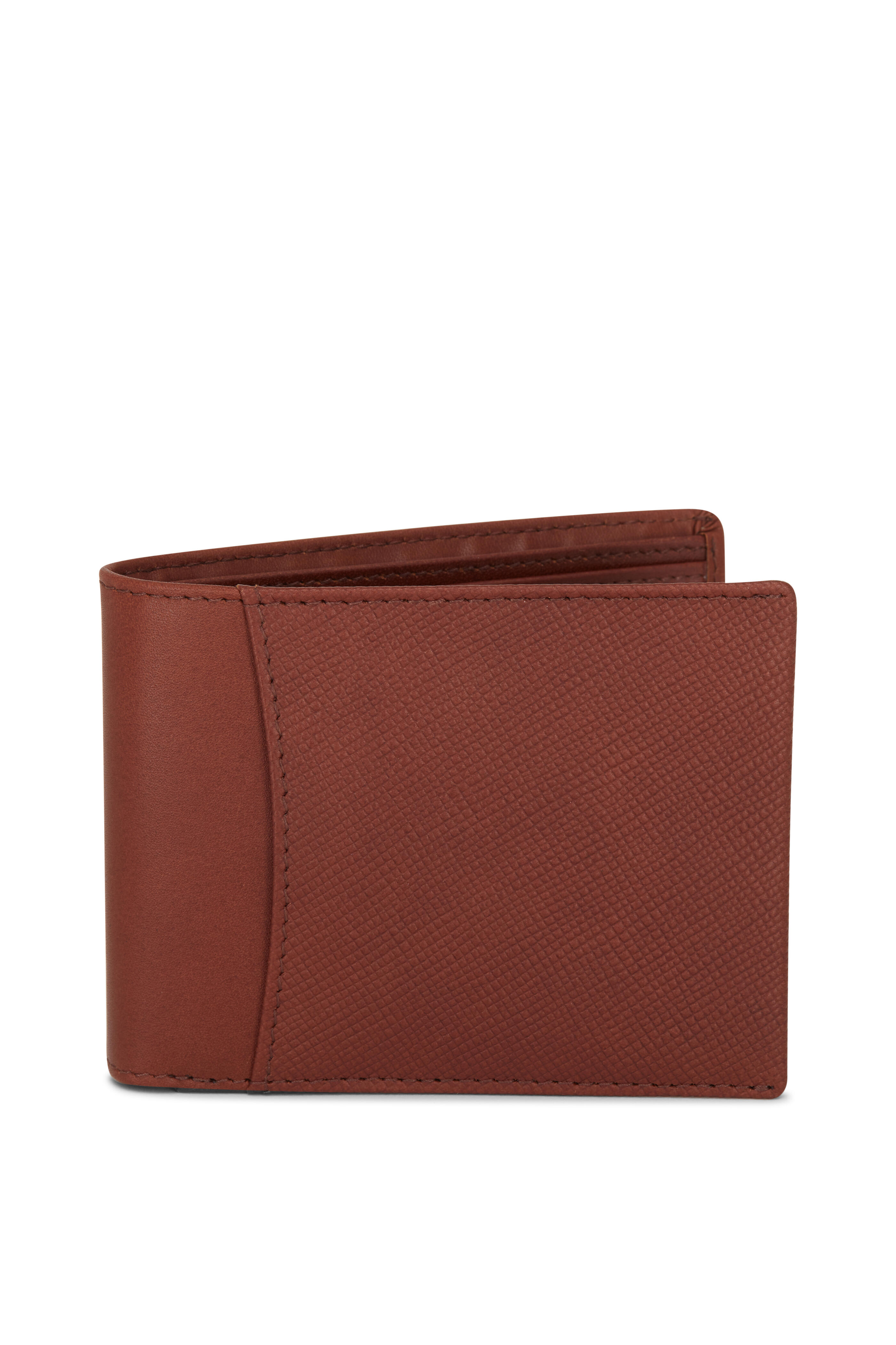 Bi-fold wallet in Grained calfskin