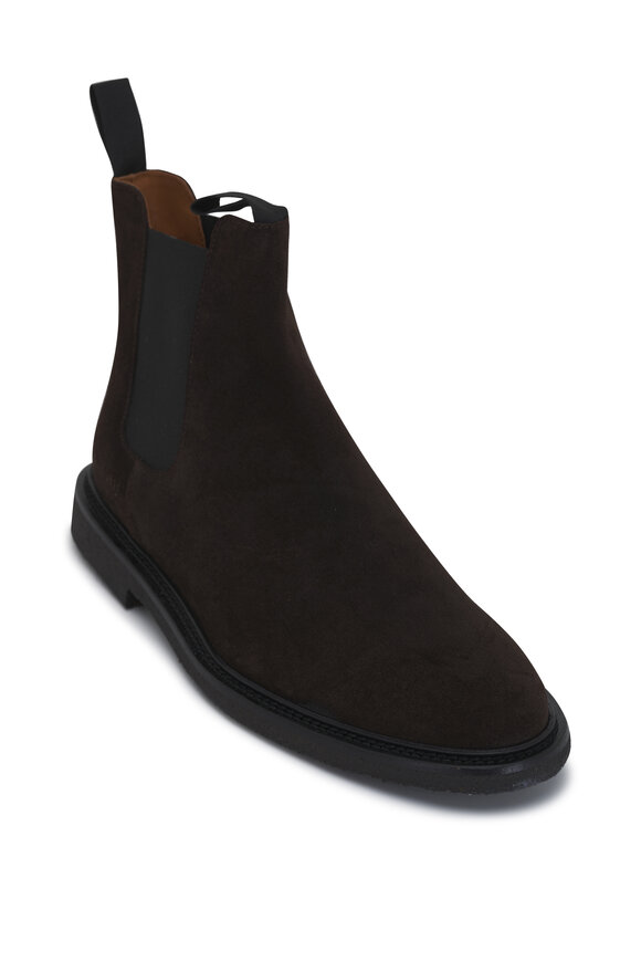 Common Projects Chelsea Brown Waxed Suede Boot 