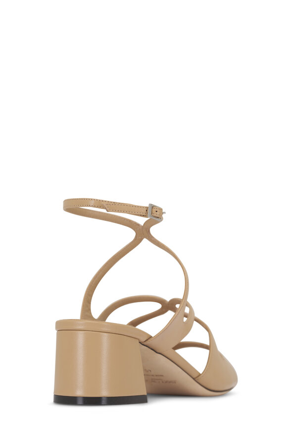 Jimmy Choo Azilia Chai Leather Strappy Sandal, 45mm - view 4