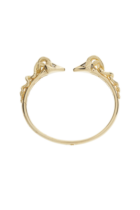 Temple St. Clair - 18K Yellow Gold Gazelle Bella Bangle