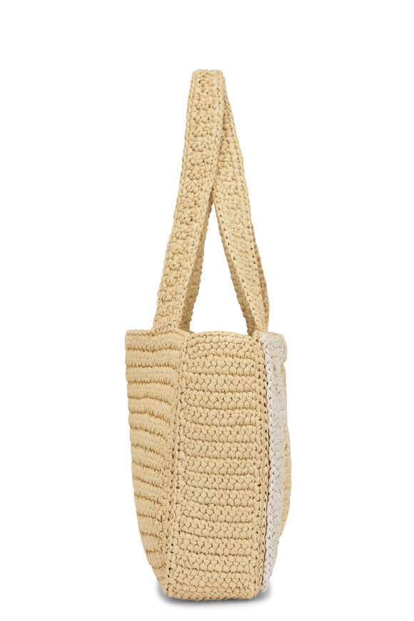 Valentino Garavani Medium Viva Superstar Raffia Tote - view 4