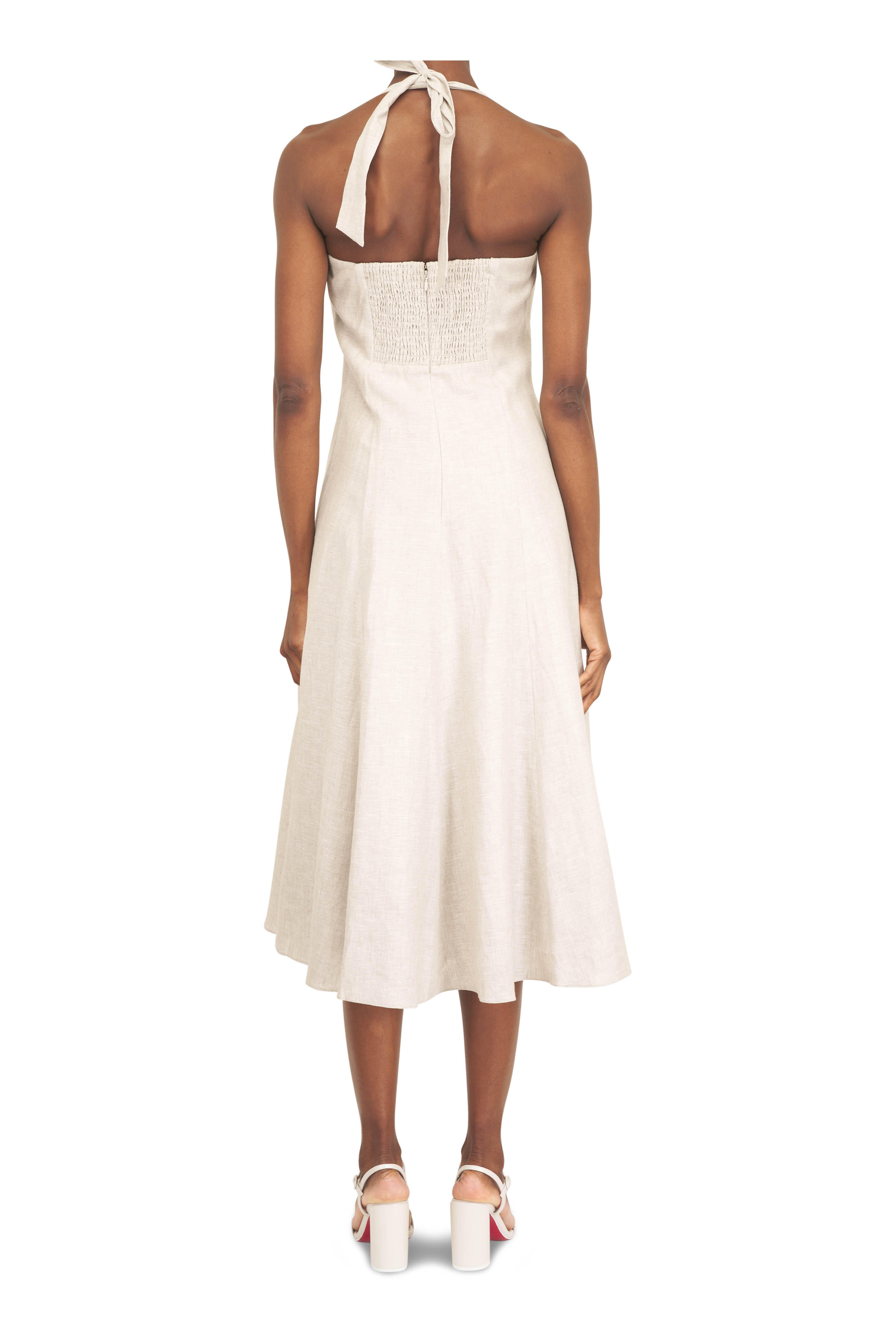 Sachin Babi - Pippa Ecru Halter Midi Dress - view 3