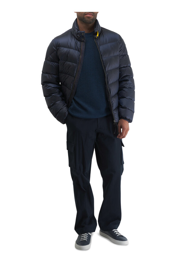 Vince - Coastal Blue Herringbone Cargo Pant