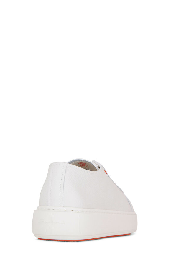 Santoni - Anginal White Leather Sneaker