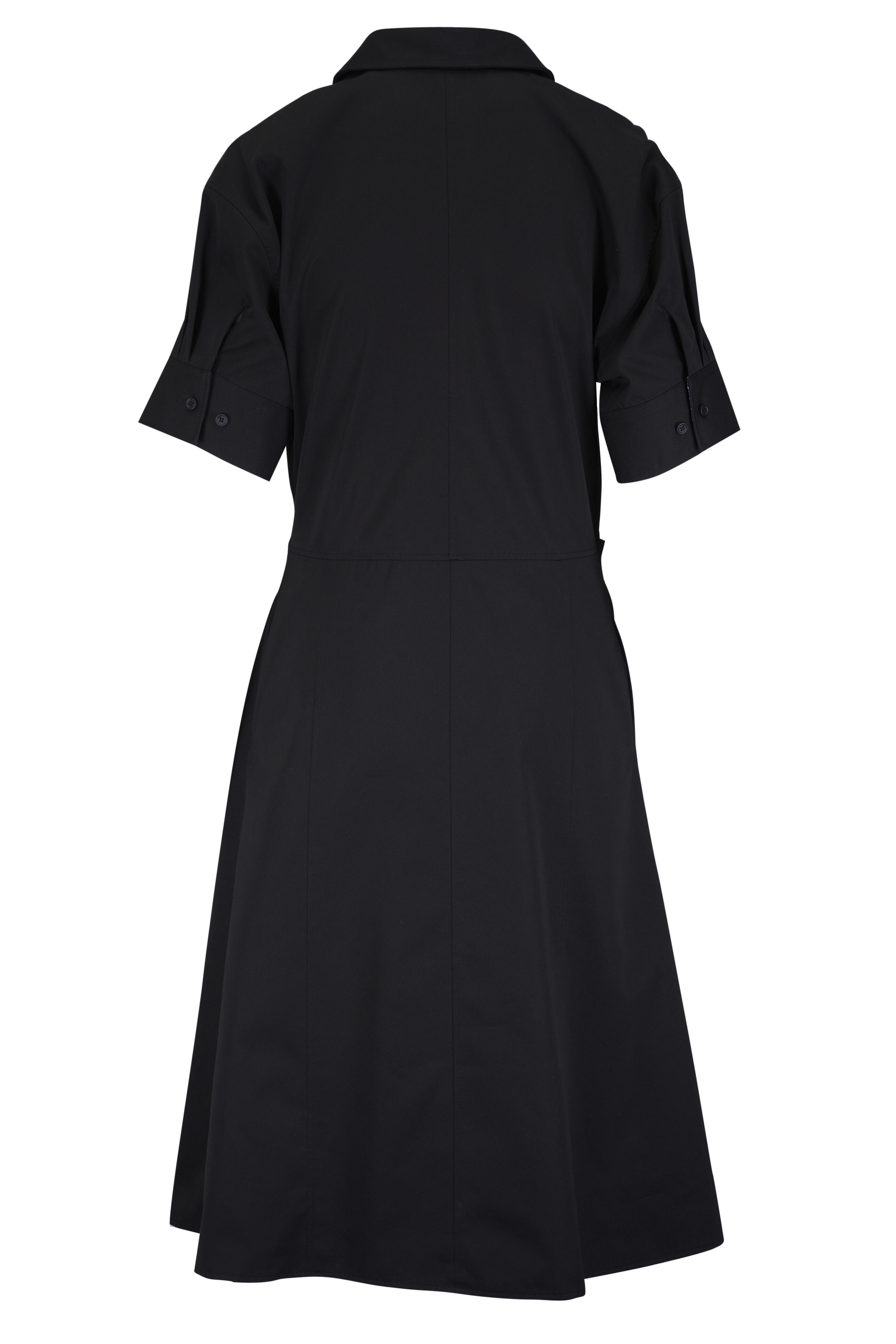 Loewe - Black Cotton & Silk Wrap Style Dress - view 4