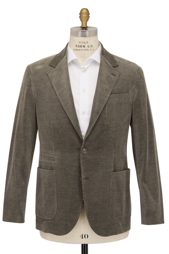 Brunello Cucinelli - Olive Corduroy Sport Coat 