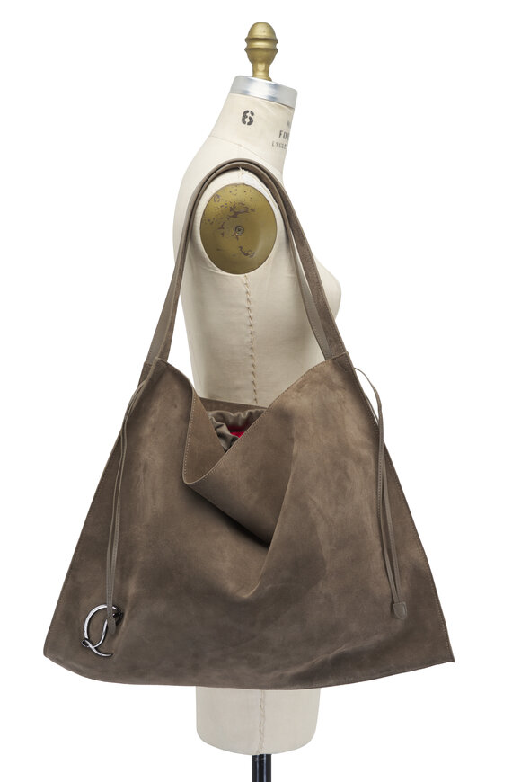 Christian Louboutin - Le 54 Olive Suede Tote