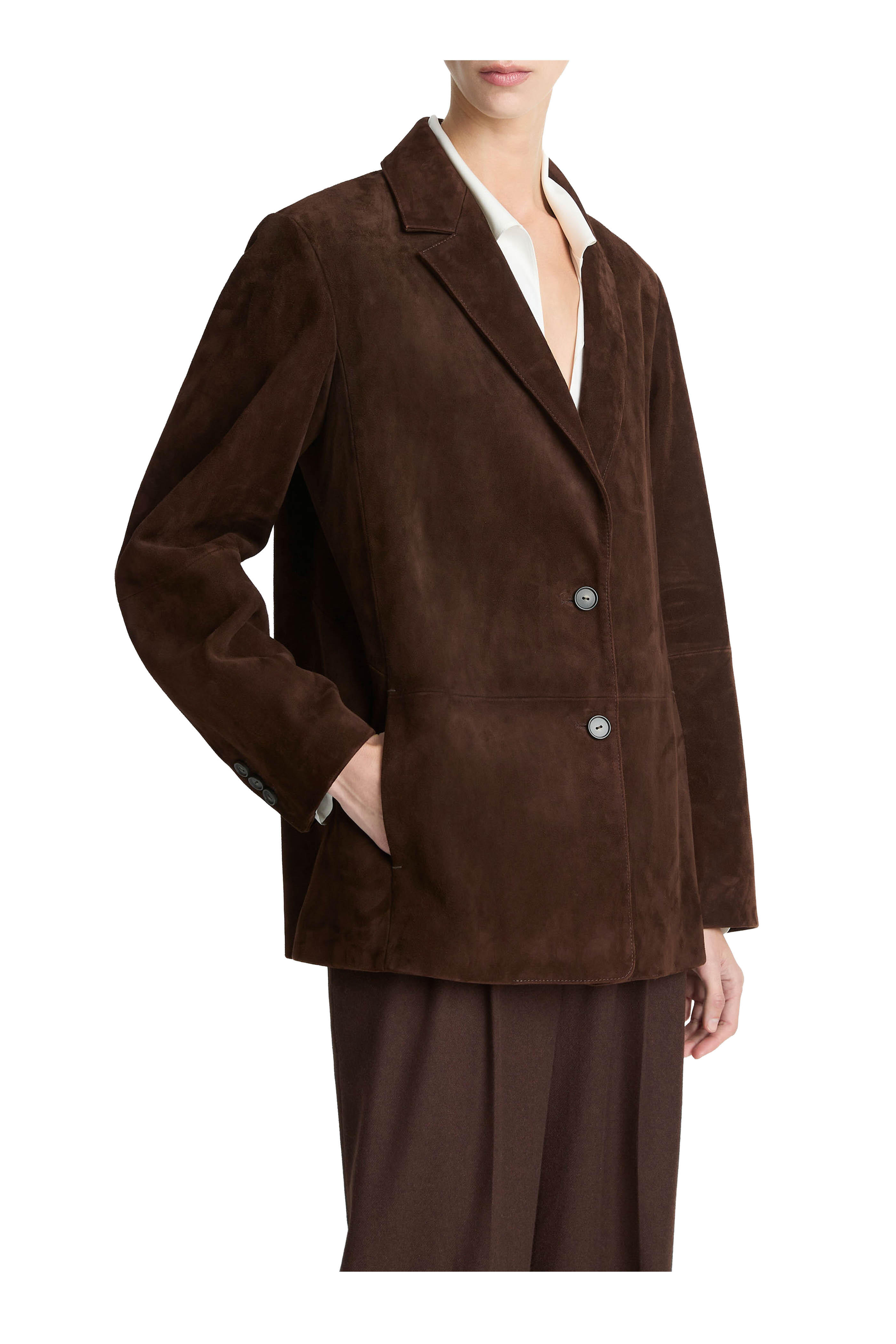 Vince - Chocolate Suede Blazer