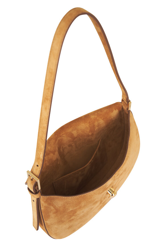 Savette Small Tondo Saddle Suede Hobo - view 5