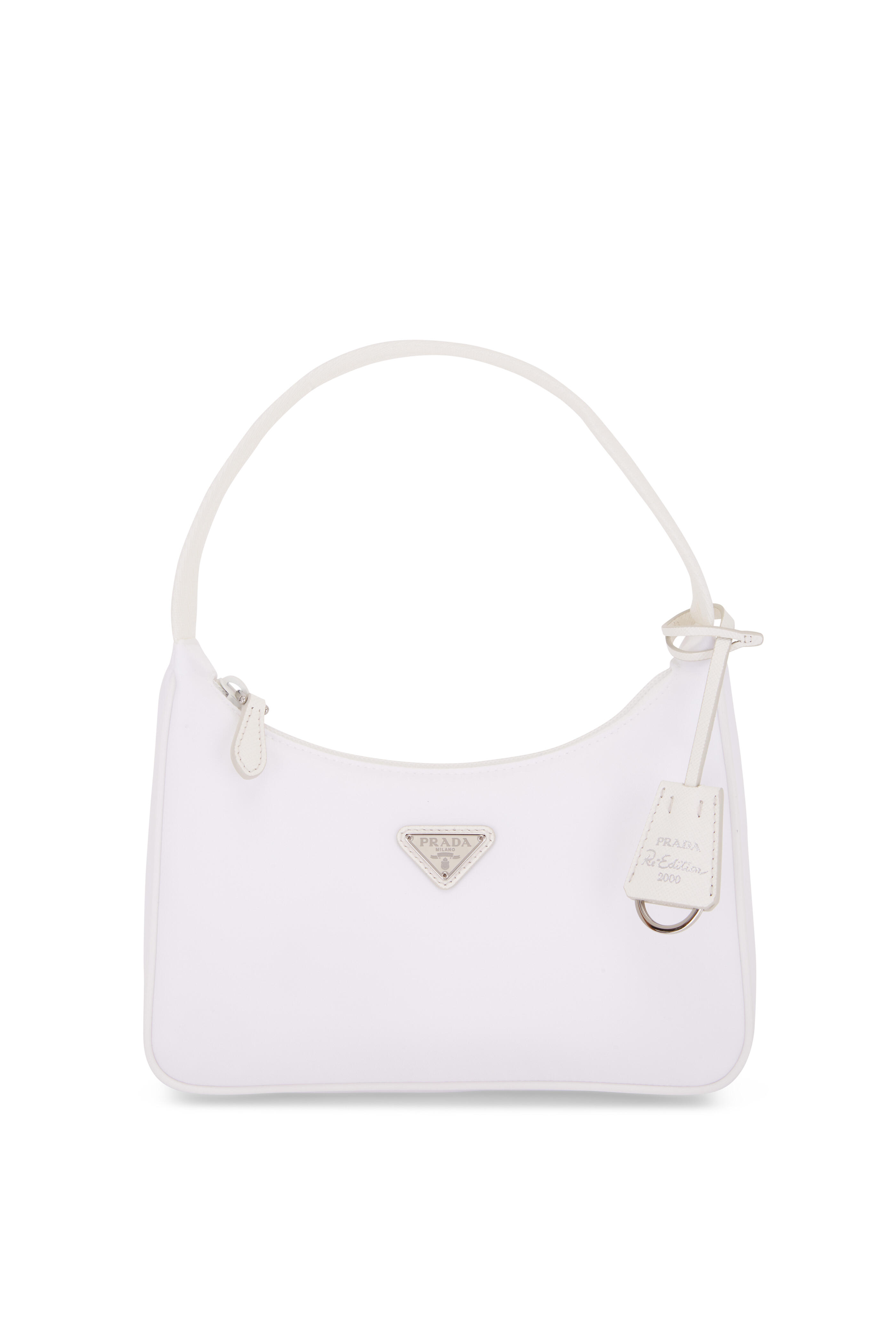 Prada - Tess White Re-Edition Nylon Mini Shoulder Bag