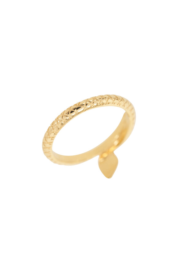 Foundrae - Yellow Gold Snake Wholeness Bookend Band